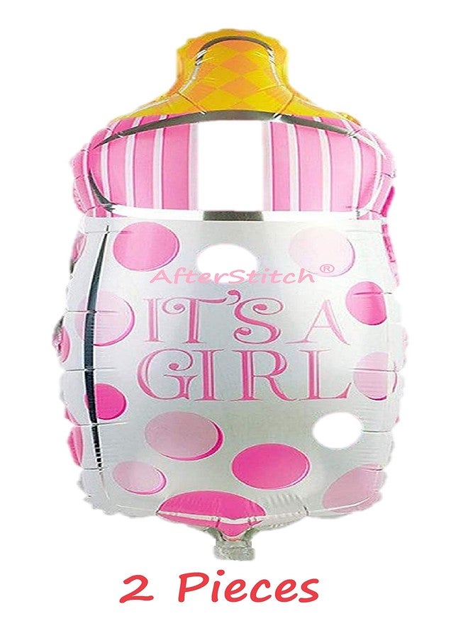 AFTERSTITCH Welcome Girl Decoration Kit Baby Shower Decoration Items Foil Balloons Welcome Home Set It's A Girl 15 pieces (Welcome Girl Combo set) - Image 3